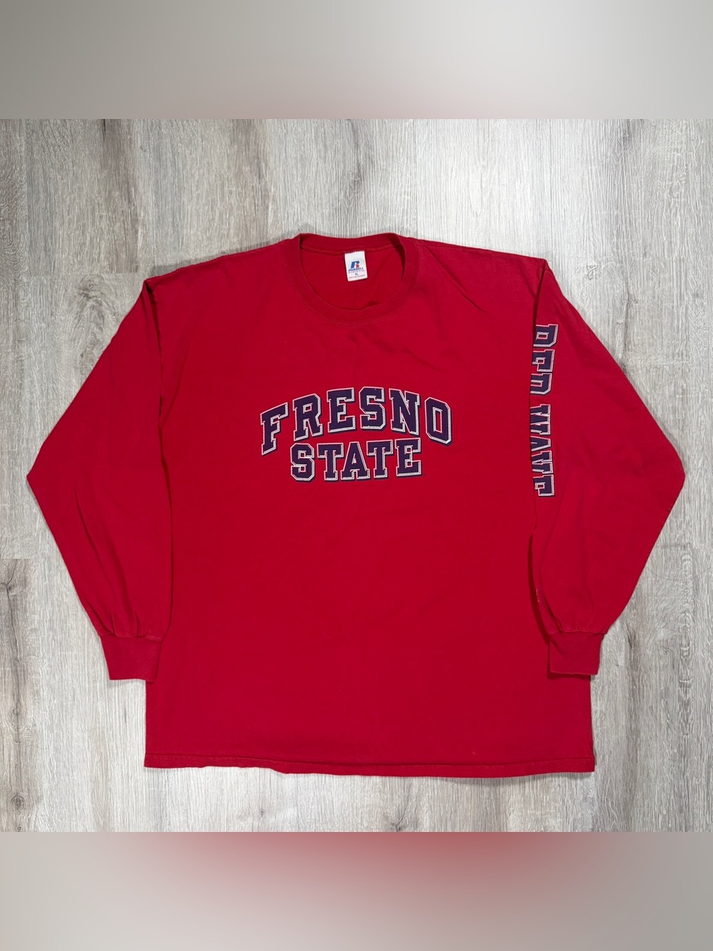 Vintage Russell Athletic Fresno State Long Sleeve T-Shirt XL